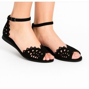 JEFFREY CAMPBELL Picado Laser Cut Sandals